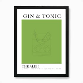 Gin and Tonic Art Print