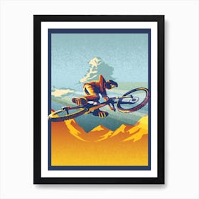 My Air Miles Cycling Art Print