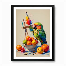 Parrot Painting 1 Art Print