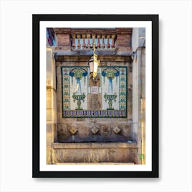 Tiled Fountain 20231208163611rt1pub Art Print