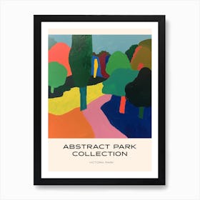Abstract Park Collection Poster Victoria Park London 4 Art Print