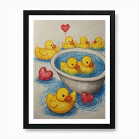 Rubber Ducks 5 Art Print