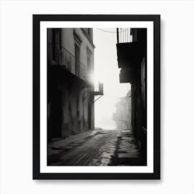 Gaeta, Italy, Black And White Photography 1 Art Print