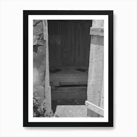 Interior Of Sharecropper Privy, New Madrid County, Missouri By Russell Lee Art Print