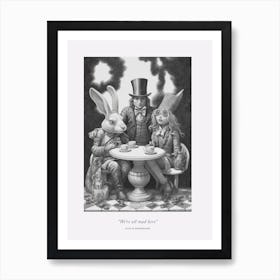 Alice In Wonderland Quote 3 Art Print