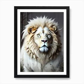 Lion art 44 Art Print
