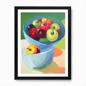 Cherry Bowl Of fruit Art Print