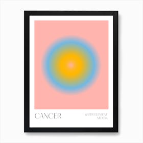 Cancer Aura Zodiac Art Print