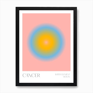 Cancer Aura Zodiac Art Print