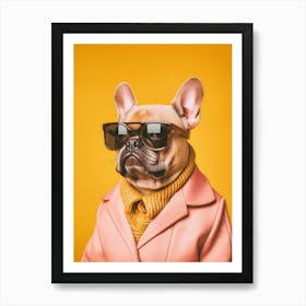 A French Bulldog Dog 8 Art Print