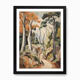 Autumn Fall Forest Pattern Painting 19 Art Print