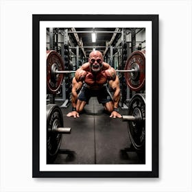 Man In A Gym Art Print