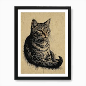 Tabby Cat Poster