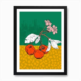 Super Fruits – Cherry For Passion And Love Art Print