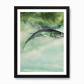 Humpback Whale II Storybook Watercolour Art Print