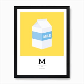 The Food Alphabet – M Art Print