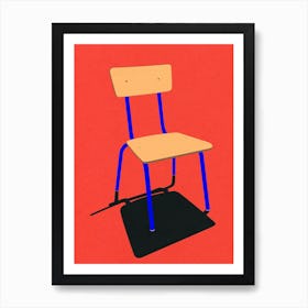 School Chair Art Print