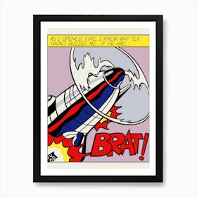 BRATATA 1/3 | LICHTENSTEIN REPLICA Art Print