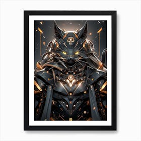 Robot Cat Art Print