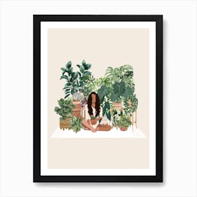 Plantes Poster Boho pour Salon par Gush Art Studio