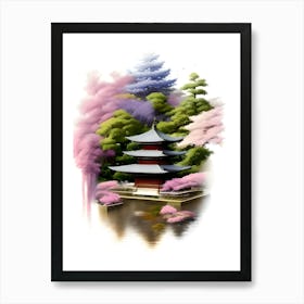 Asian Pagoda Art Print