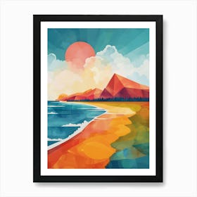 Abstract Of A Beach Art Print