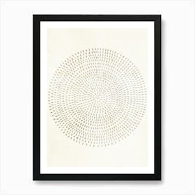 Boho Neutral Circle Art Print