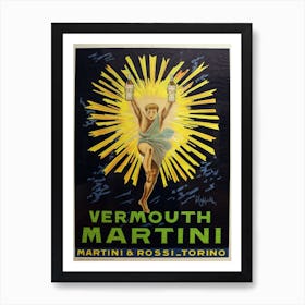 Vermouth Martini Advert Art Print