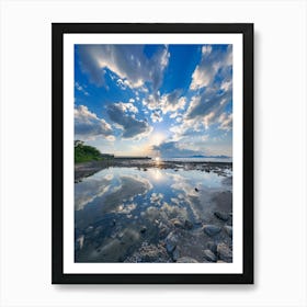 Reflection Of The Sky In The Water Art Print