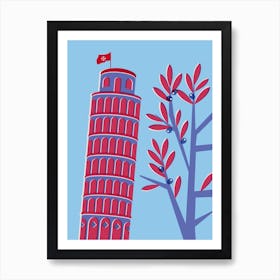 Leaning Tower Of Pisa Art Print