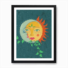 Sun And The Moon Art Print