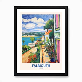 Falmouth England 4 Uk Travel Poster Art Print