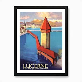 Lucerne And The Lake Of Four Cantons, Switzerland Art Print