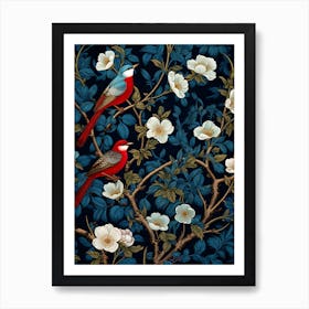 Birds On A Branch 2 Art Print