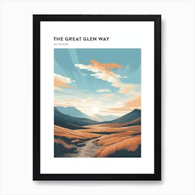 The Great Glen Way Scotland 2 Hiking Trail Landscape Poster Art Print