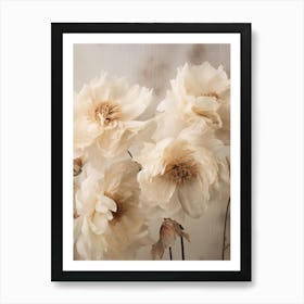 Boho Dried Flowers Peony 6 Art Print