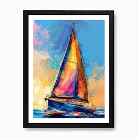 Sailboat Painting 4 sport Art Print