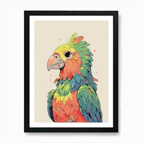 Colorful Parrot 5 Art Print