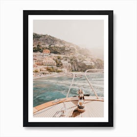 Italy Yacht View Art Print