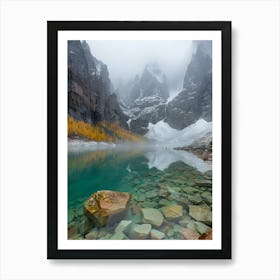 Lake In The Mountains 3 Art Print