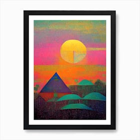 The Ubud at Sunset Art Print