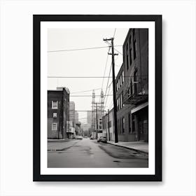 Nashville, Black And White Analogue Photograph 1 Art Print