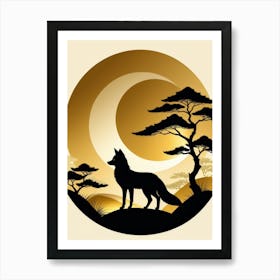 Japan Golden Fox 3 Art Print
