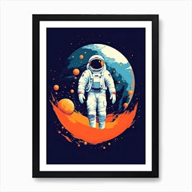 Journey into Infinity: Astronaut's Flight Art Print