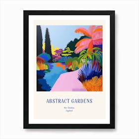 Colourful Gardens Kew Gardens United Kingdom 2 Blue Poster Art Print