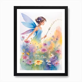 Fairy In The Meadow Art Print