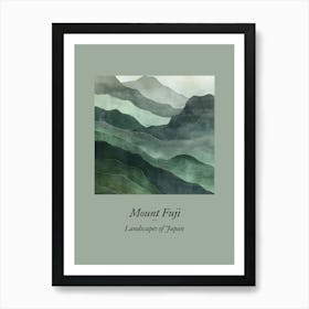 Landscapes Of Japan Mount Fuji Art Print