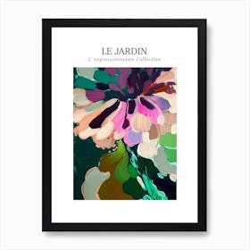 Le Jardin Abstract Oil Painting 5 Art Print