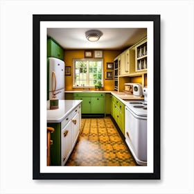Retro Kitchen 6 Art Print