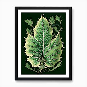 Madder Leaf Vintage Botanical 1 Art Print